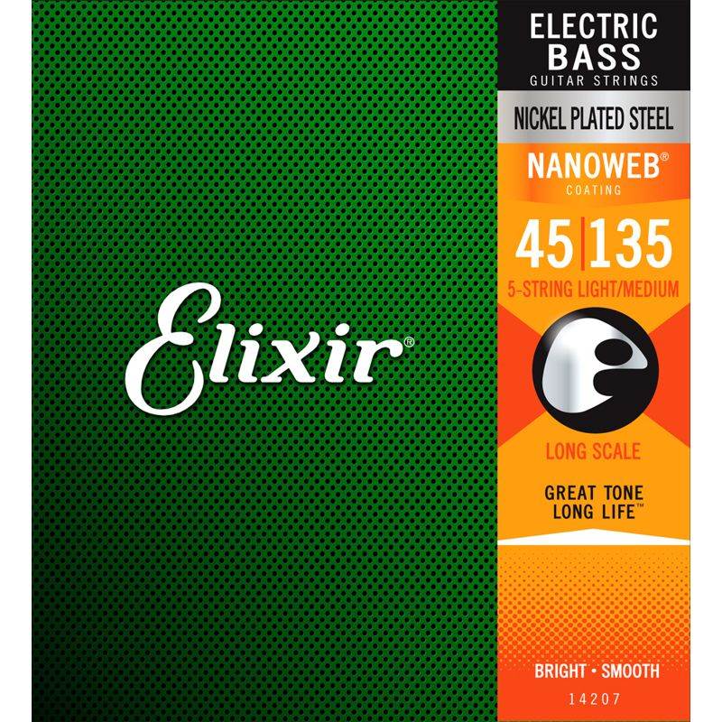 Elixir 14207 045-135 žice za petožičanu bas gitaru