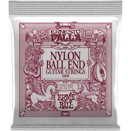 Ernie Ball Ernesto Palla Black Nylon Gold Ball End 2409