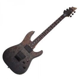 Schecter C1 STANDARD Black Fade Burst Burl 1